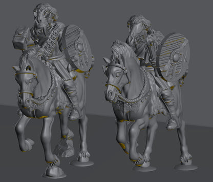 Savage Hillmen Riders | 28mm Scale Fantasy Infantry Miniatures
