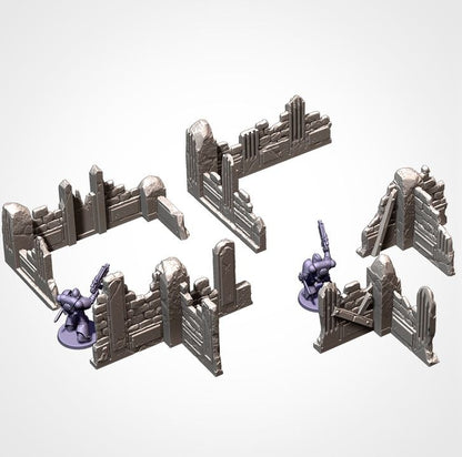 City Ruins (Old School)| 32/28mm Wargaming Scenery and Miniature Terrain