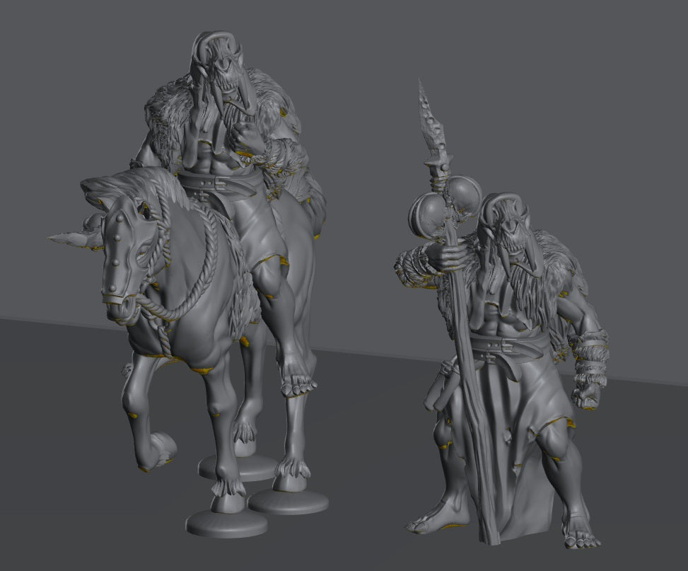 Savage Hillmen Shaman | 28mm Scale Fantasy Infantry Miniatures
