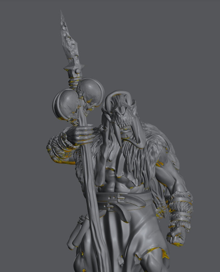 Savage Hillmen Shaman | 28mm Scale Fantasy Infantry Miniatures