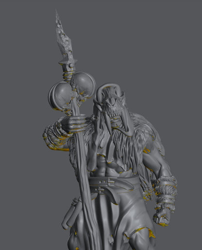 Savage Hillmen Shaman | 28mm Scale Fantasy Infantry Miniatures