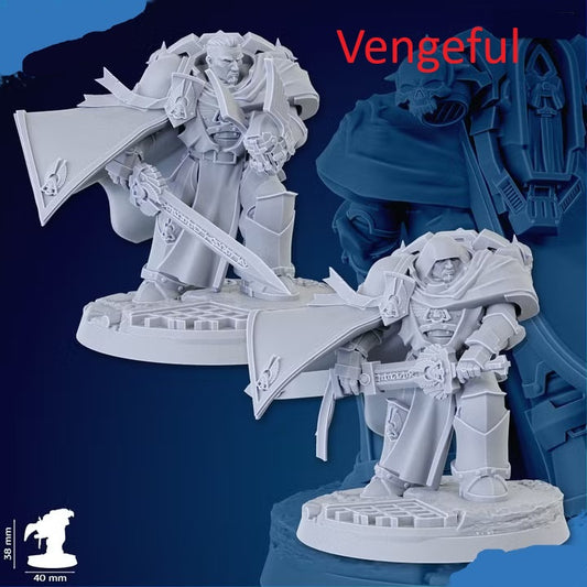 Tribune Heroes | 32/28mm Heroic-Scale Sci-Fi Heavy Power Armour Infantry Leader