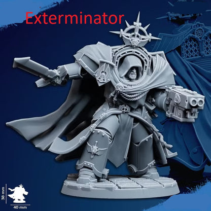 Vengeful Angels Heroes | 32/28mm Heroic-Scale Sci-Fi Heavy Power Armour Infantry Leader