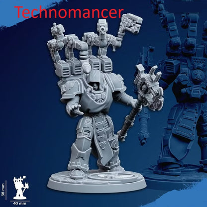 Vengeful Angels Heroes | 32/28mm Heroic-Scale Sci-Fi Heavy Power Armour Infantry Leader