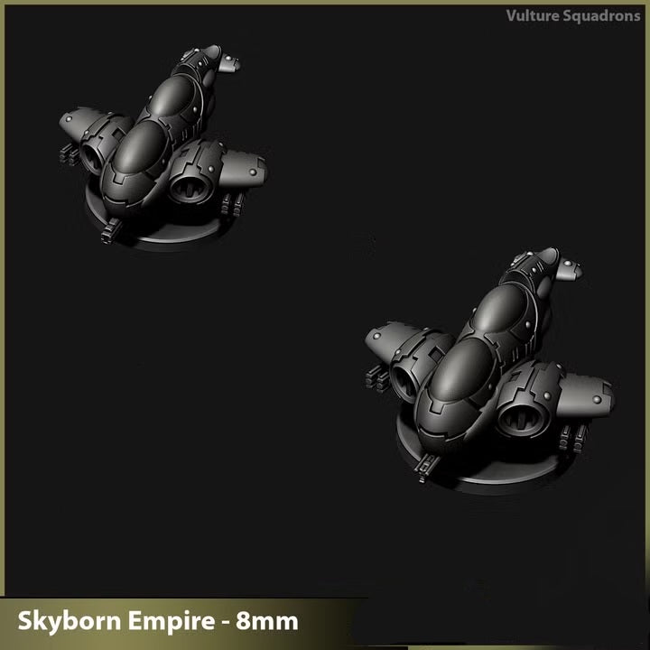 Skyborn Vulture Tanks | 8mm Epic Scale Sci-Fi Walker Miniature