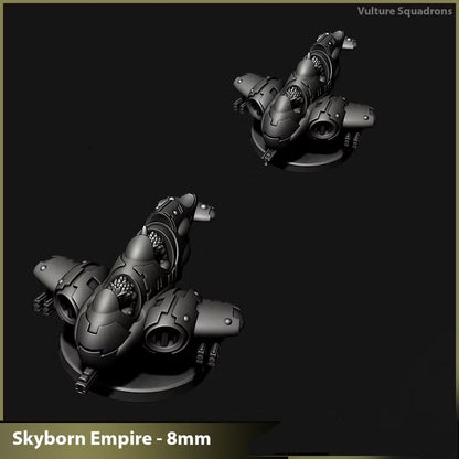 Skyborn Vulture Tanks | 8mm Epic Scale Sci-Fi Walker Miniature