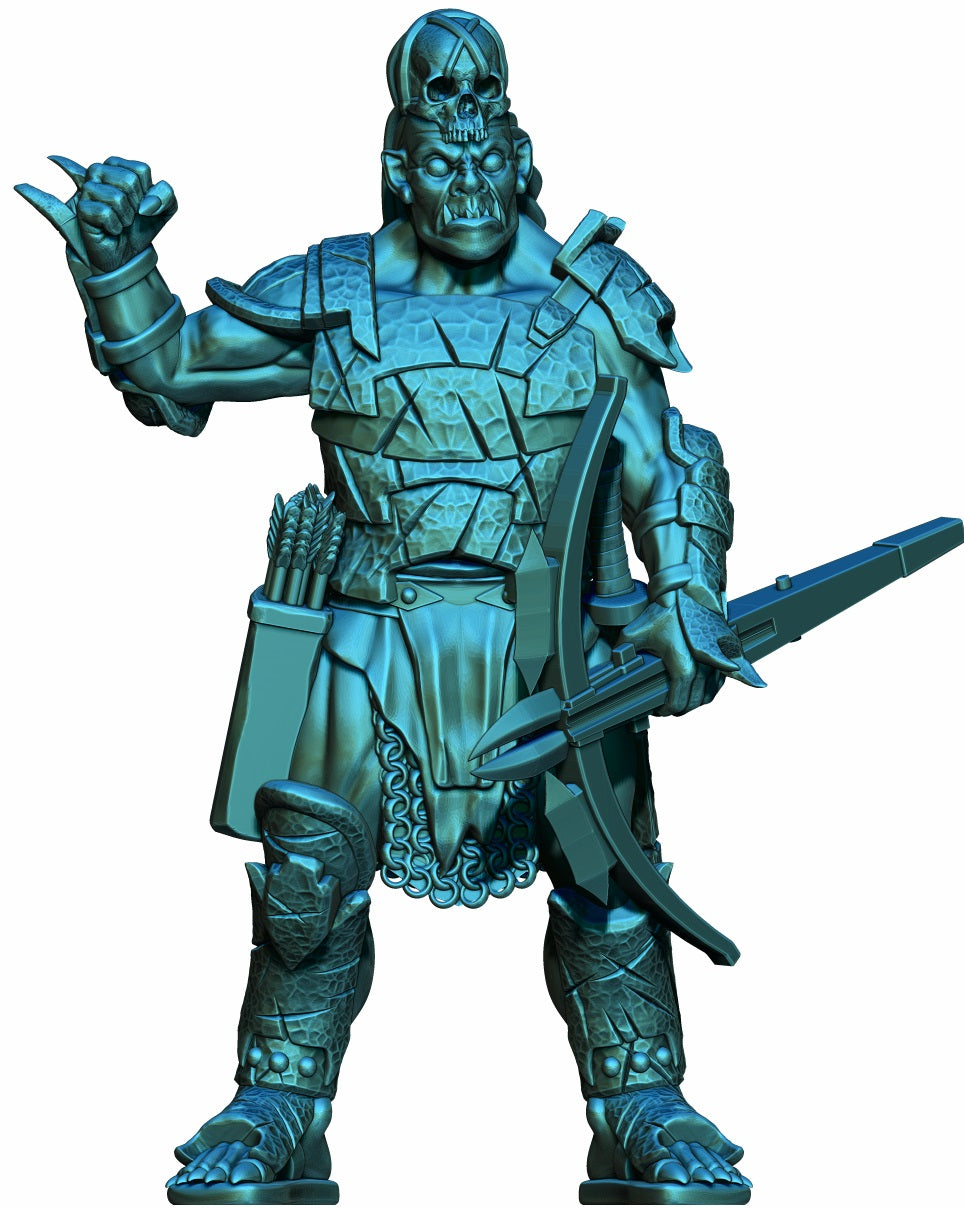 Warbreed Orc Hero | 28mm Scale Fantasy Infantry Miniatures