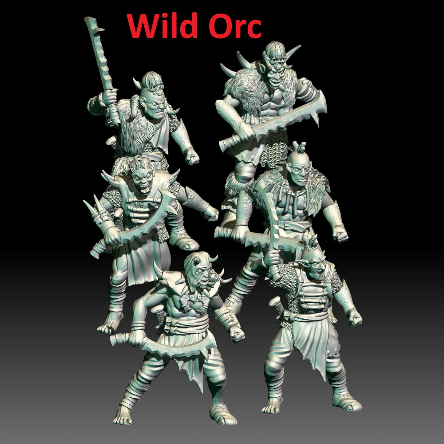 Orc Warriors | 28mm Scale Fantasy Infantry Miniatures