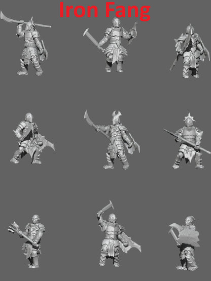 Orc Warriors | 28mm Scale Fantasy Infantry Miniatures