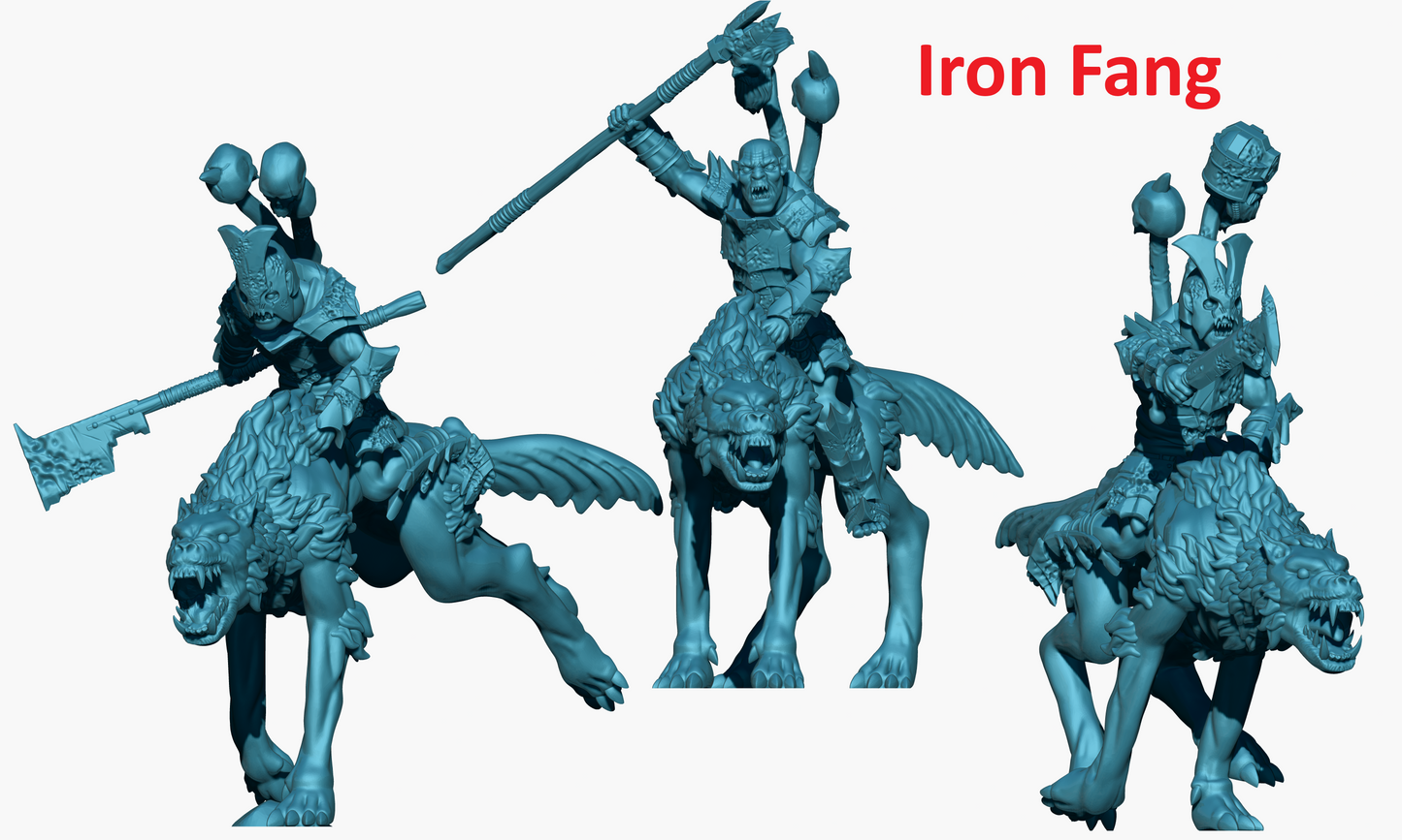 Orc Wolf Riders | 28mm Scale Fantasy Cavalry Miniatures