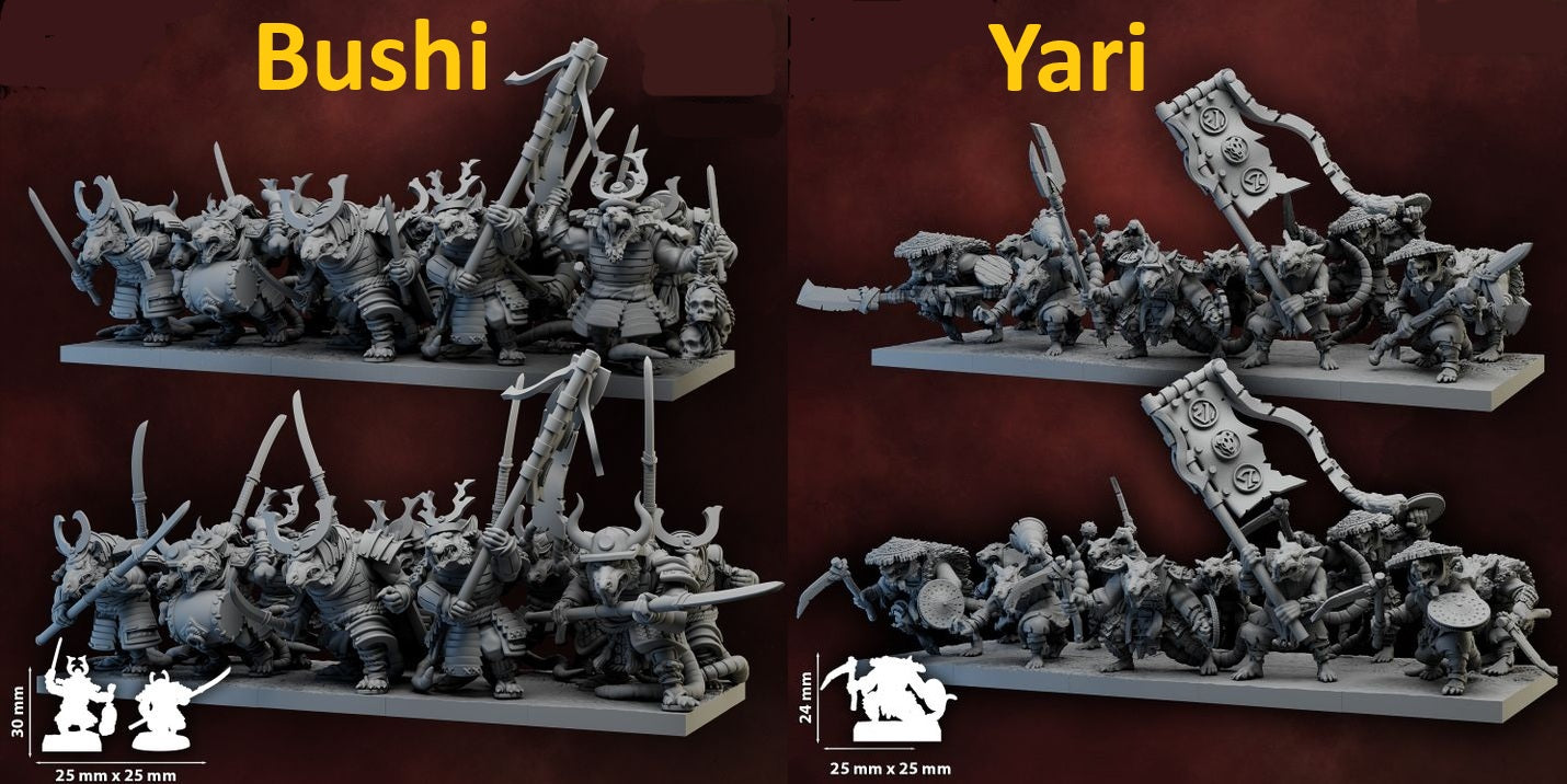 Ratmen Warriors | 28mm Heroic-Scale Fantasy Infantry Miniatures