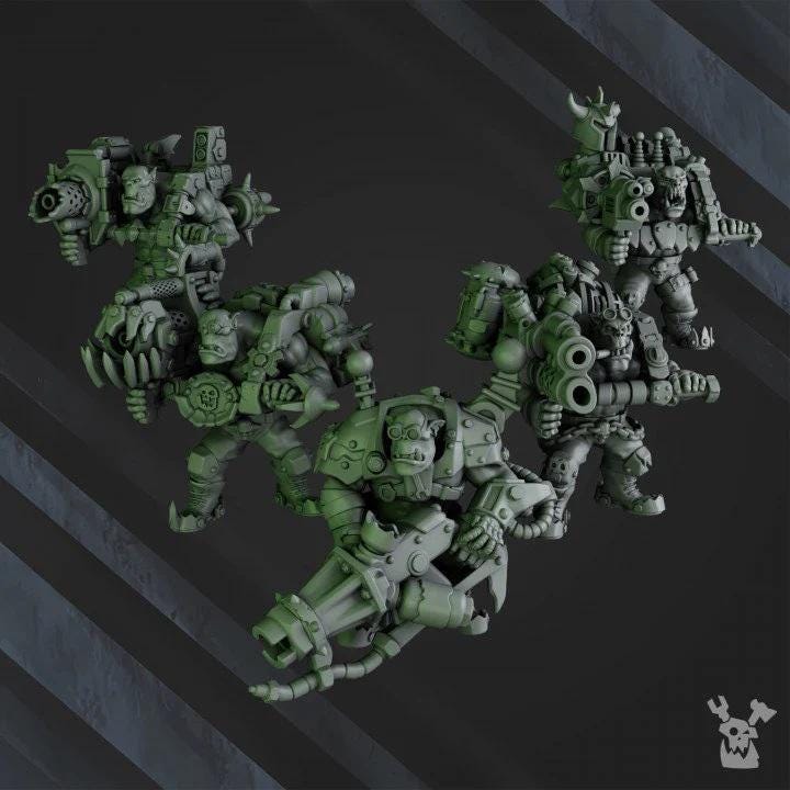 Porkaz Maraderz Mob | 32/28mm Heroic-Scale Sci-Fi Infantry Miniatures