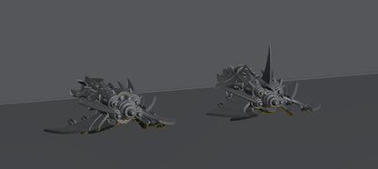 Cursed Elves Fleet Scale Cruiser | Space Fleet Scale Sci-Fi Miniatures