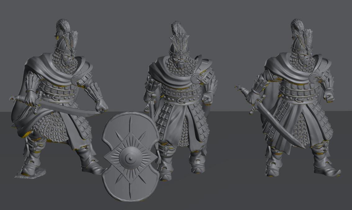 Golden Horde Mamluk Guards | 28mm Scale Fantasy Infantry Miniatures