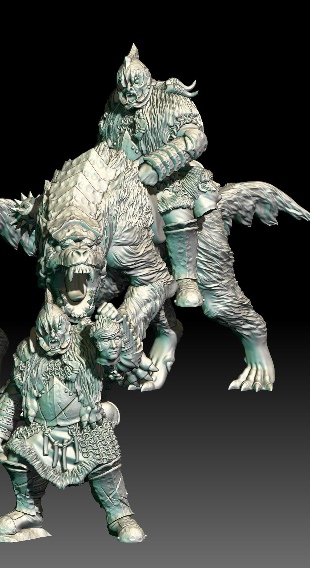 Generic Orc Hero | 28mm Scale Fantasy Infantry Miniatures
