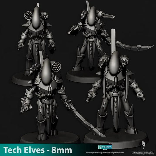 Tech Elves Super Suits | 8mm Epic Scale Sci-Fi Walker Miniature