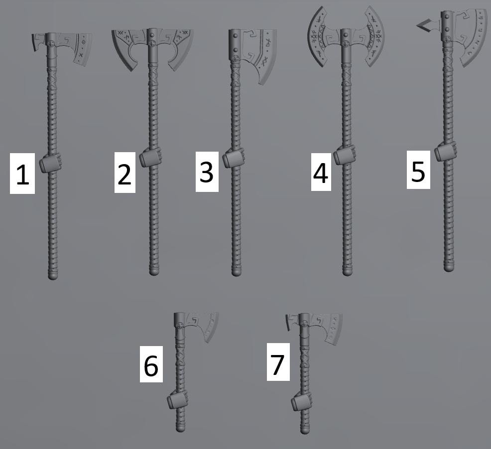 Stormbringer Conversion Bits | Weapons, Shield and Armour Accessories for 28-32mm Sci-Fi Miniatures