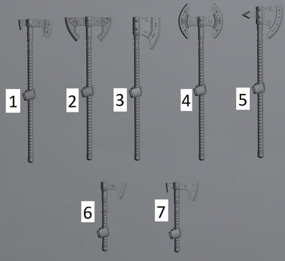 Stormbringer Conversion Bits | Weapons, Shield and Armour Accessories for 28-32mm Sci-Fi Miniatures