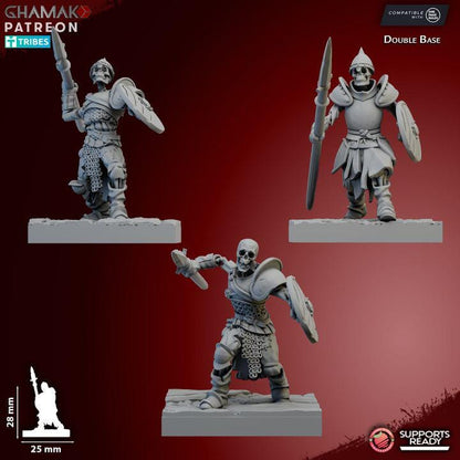 Vampire Skeletal Guard | 28mm Heroic-Scale Fantasy Infantry Miniatures