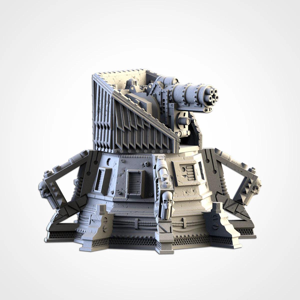 Sci Fi Defense Turret | 32/28mm Wargaming Scenery and Miniature Terrain