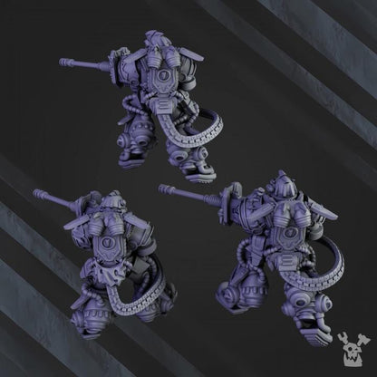 Clan Depressors | 32/28mm Heroic-Scale Sci-Fi Power Armoured Heavy Infantry