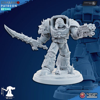 Heretic Exterminators | 32/28mm Heroic-Scale Sci-Fi Heavy Power Armour Infantry