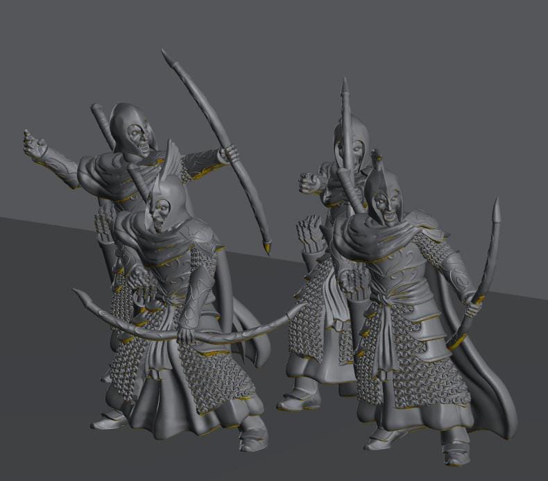 Oathbreaker Elven Warriors | 28mm Scale Fantasy Infantry Miniatures
