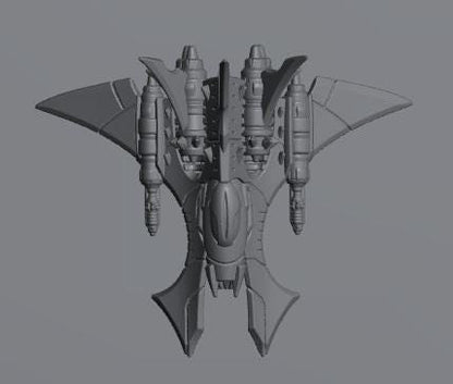 Cursed Elves Fleet Scale Bombers | Space Fleet Scale Sci-Fi Miniatures