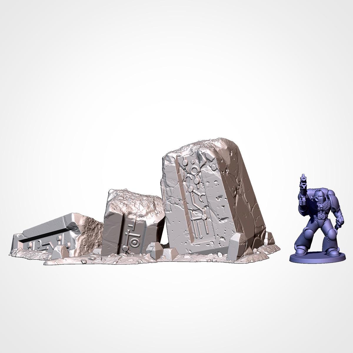 Xenos Monoliths | 32/28mm Wargaming Scenery and Miniature Terrain