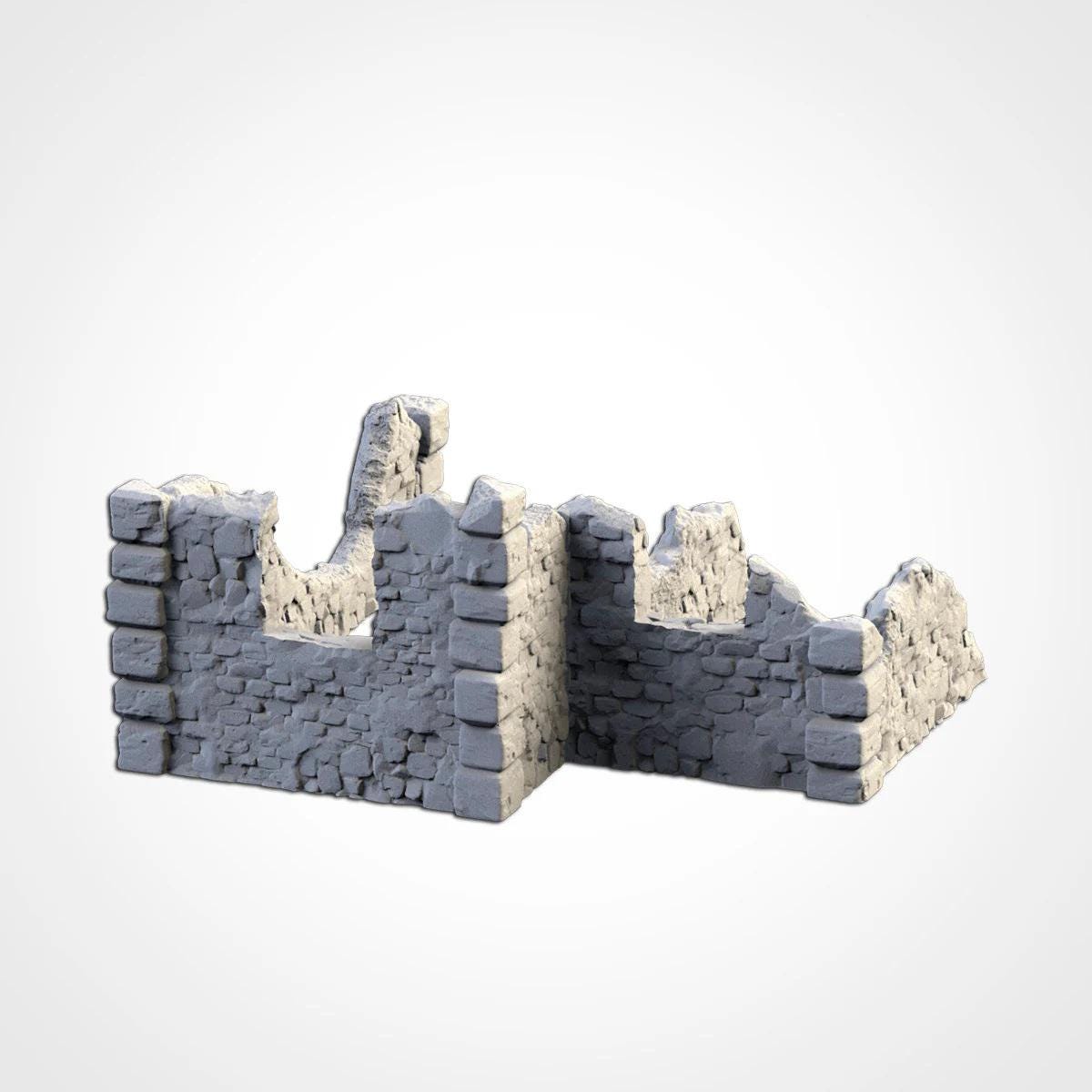 Fantasy Town Ruins | 32/28mm Wargaming Scenery and Miniature Terrain