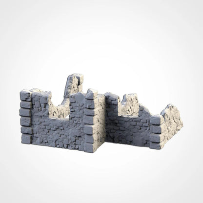 Fantasy Town Ruins | 32/28mm Wargaming Scenery and Miniature Terrain