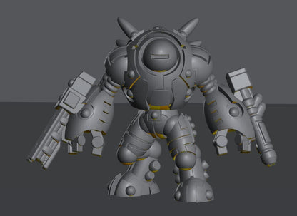 Skyborn Battlesuit Commanders | 8mm Epic Scale Sci-Fi Walker Miniature