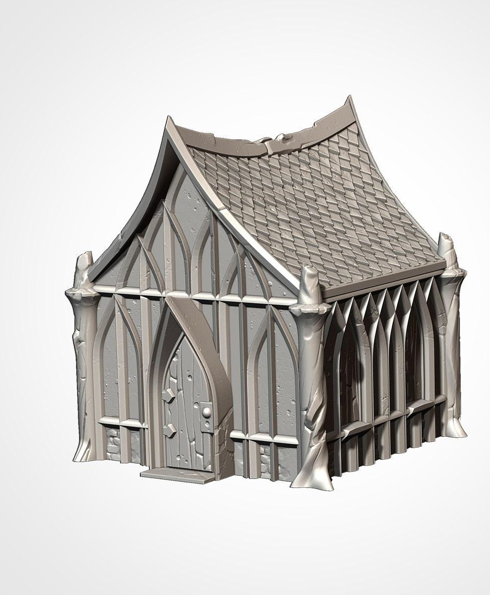 Wood Elf Village | 32/28mm Wargaming Scenery and Miniature Terrain