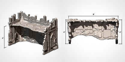 Infected Ruins | 32/28mm Wargaming Scenery and Miniature Terrain
