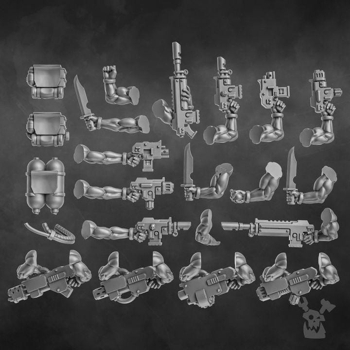 Orc Slayer Squad | 32/28mm Heroic-Scale Sci-Fi Infantry