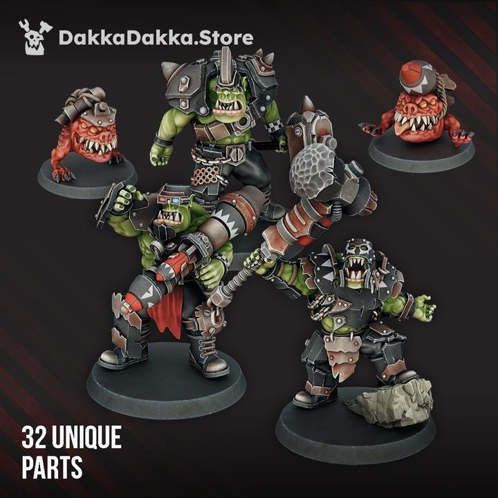 Porkaz Head Crackaz | 32/28mm Heroic-Scale Sci-Fi Infantry Miniatures