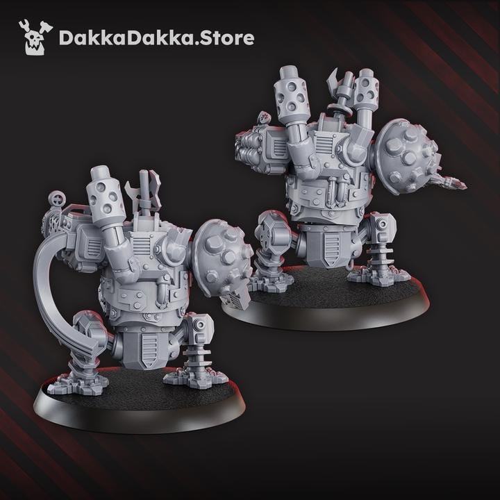 Porkaz Slasher Noids | 32/28mm Heroic-Scale Sci-Fi Walker Miniatures