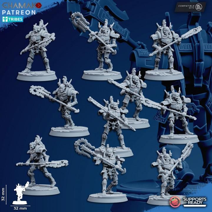 Undying Void Centurion | 32/28mm Heroic-Scale Sci-Fi Infantry Miniatures