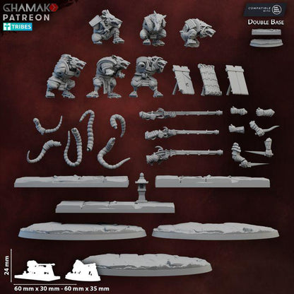 Ratmen Murata Ratshooters | 28mm Heroic-Scale Fantasy Infantry Miniatures
