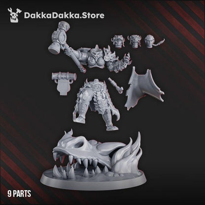 Iskra Nova The Firestorm | 32/28mm Heroic-Scale Sci-Fi Heavy Power Armour Infantry Leader