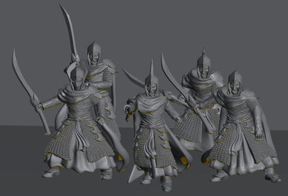 Oathbreaker Elven Warriors | 28mm Scale Fantasy Infantry Miniatures