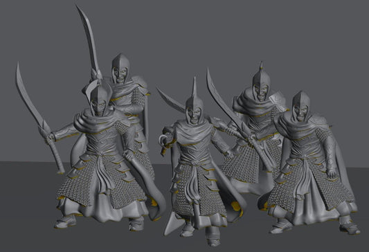 Oathbreaker Elven Warriors | 28mm Scale Fantasy Infantry Miniatures