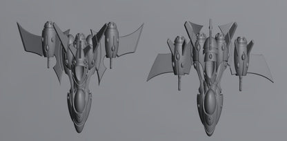 Tech Elves Bombers | 8mm Epic Scale Sci-Fi Vehicle Miniatures