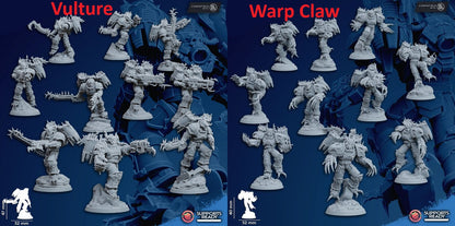 Heretic Militum Jump Troops | 32/28mm Heroic-Scale Sci-Fi Heavy Power Armour Jetpack Infantry