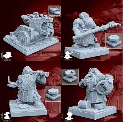 Dwarf Artillery | 28mm Heroic-Scale Fantasy War Machine Miniatures