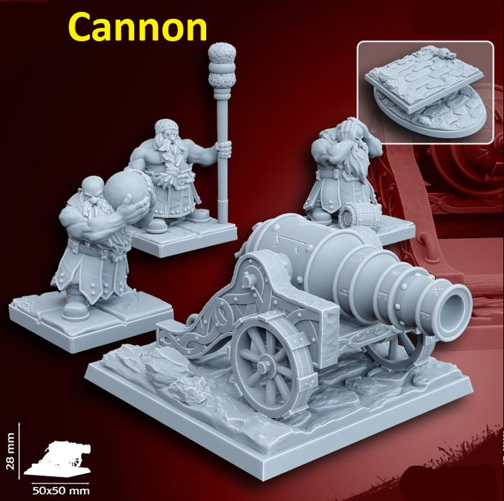 Dwarf Artillery | 28mm Heroic-Scale Fantasy War Machine Miniatures
