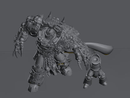 Asmodeus Supreme Heretic | 32/28mm Heroic-Scale Sci-Fi Heavy Power Armour Infantry Leader