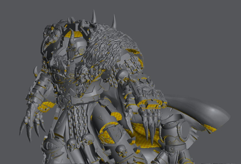 Asmodeus Supreme Heretic | 32/28mm Heroic-Scale Sci-Fi Heavy Power Armour Infantry Leader
