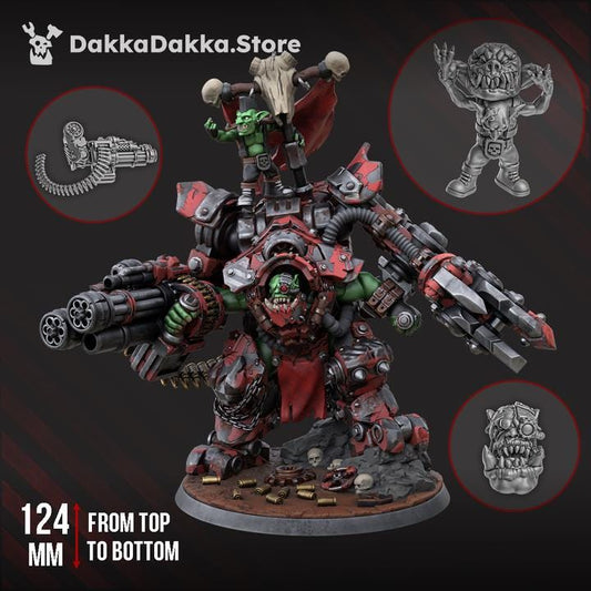 Porkaz Gharghkool 'Da Big Wrecka | 32/28mm Heroic-Scale Sci-Fi Heavy Infantry Miniatures