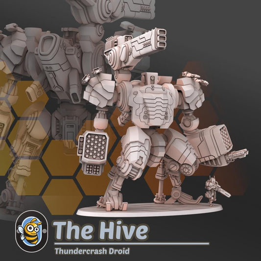 Hive Droid Thundercrash | 32/28mm Heroic-Scale Sci-Fi Infantry Miniatures
